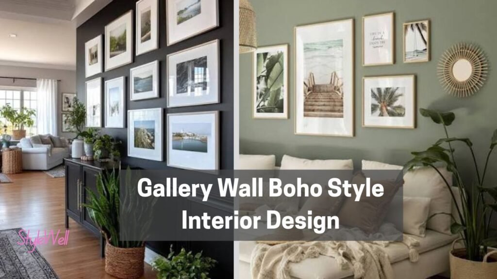 7. Gallery Wall Boho Style Interior - Style Well Blog