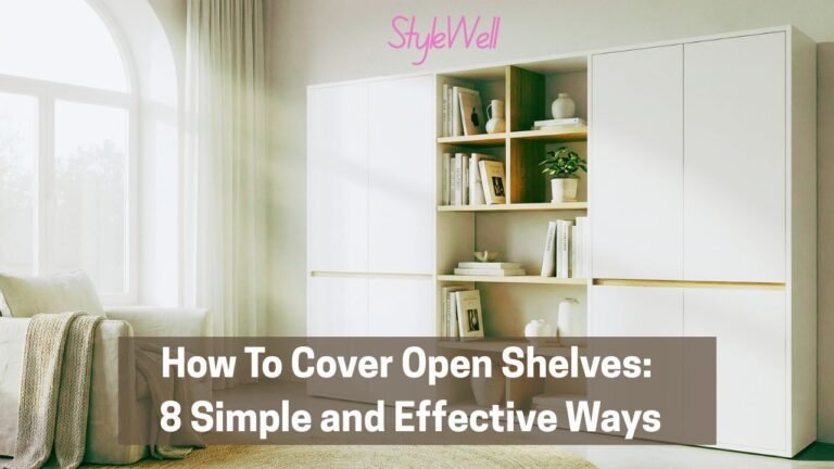 How to Cover Open Shelves: 8 Simple and Effective Ways - StyleWellBlog