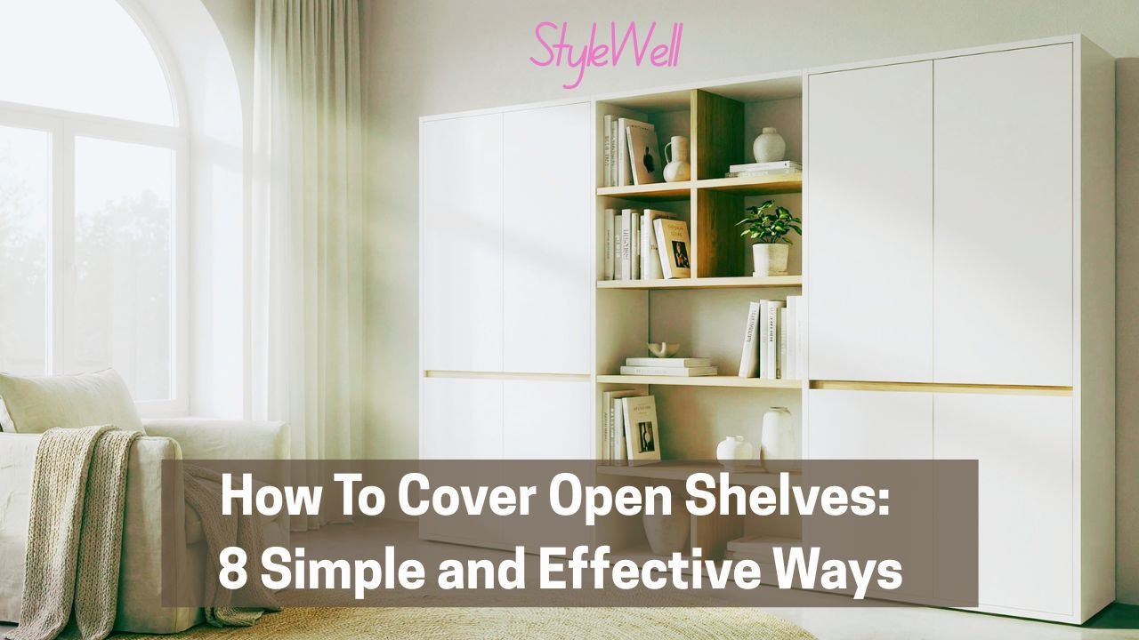 How to Cover Open Shelves: 8 Simple and Effective Ways - StyleWellBlog
