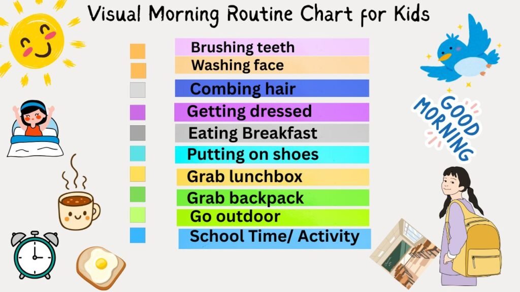 5. Use a Visual Morning Routine Chart for Kids