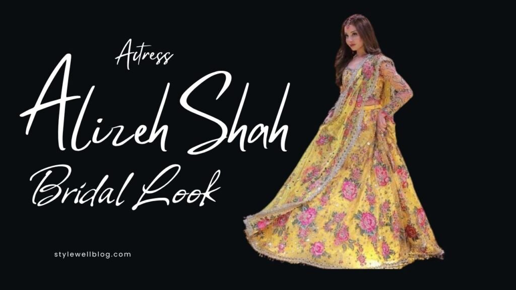 Alizeh Shah Bridal Look Stole the Kashees Bridal Festival 2026 - Her viral, floral-embroidered Mehndi bridal look.
