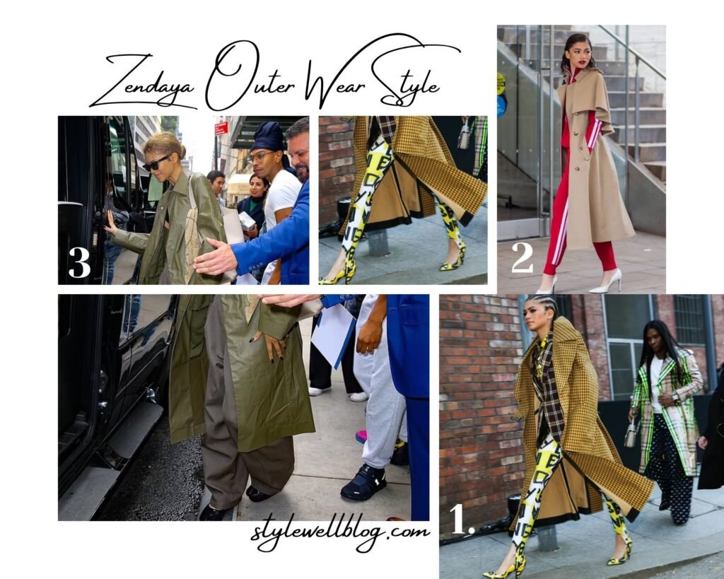 Outerwear as the Statement Piece as Zendaya's Street Style outfit