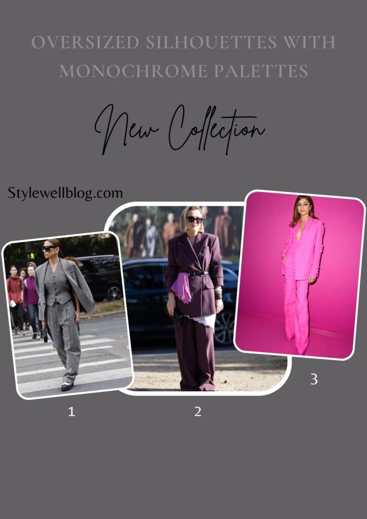 Oversized Silhouettes with Monochrome Palettes street style