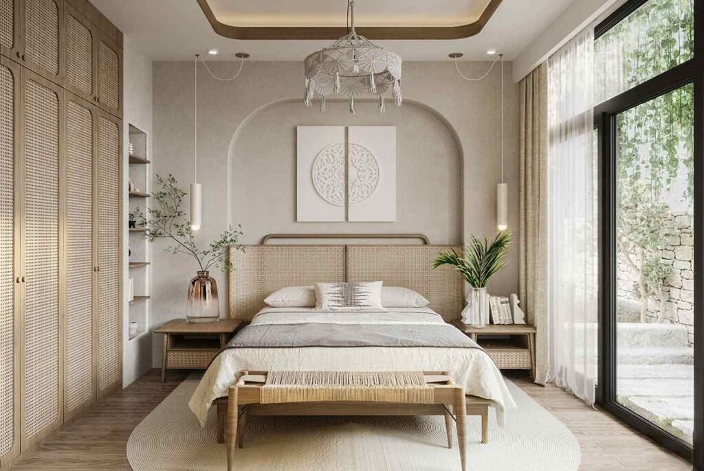 Modern Japandi-Boho Bedroom Aesthetic interior styles-Style Well Blog