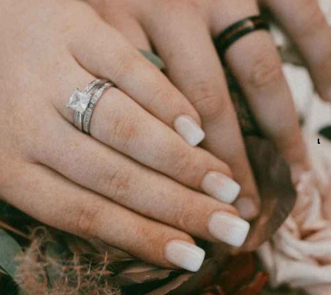 American Ombré or Baby Boomer Manicure - A diffused classic nail style featuring ombre gradient with off-white nail tip, warm beige or neutral tone base and softly rounded corners to enhance aesthetics.
